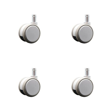 Service Caster 2.375 Inch MRI Safe Casters, 7/16 Grip Ring Stem, Set of 4, 4PK SCC-GR02S60-TPR-GRY-71678-MRI-4